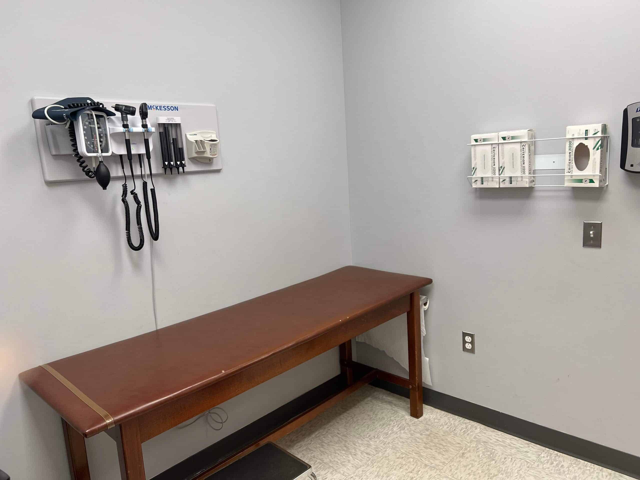 Physical exam room
